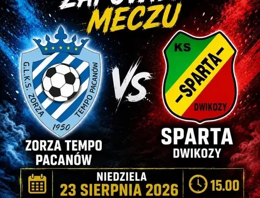 Sparta Dwikozy rozpoczyna ligowy sezon od wyjazdu do Pacanowa
