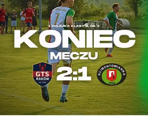 GTS Raków pokonuje Klimontowiankę w inauguracyjnym meczu Klasy B