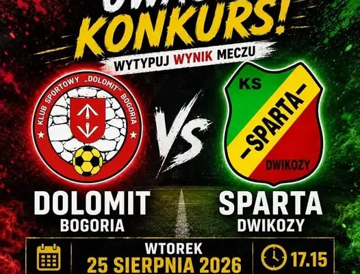 Konkurs na mecz Pucharu Polski – wytypuj wynik i wygraj szalik Sparty Dwikozy