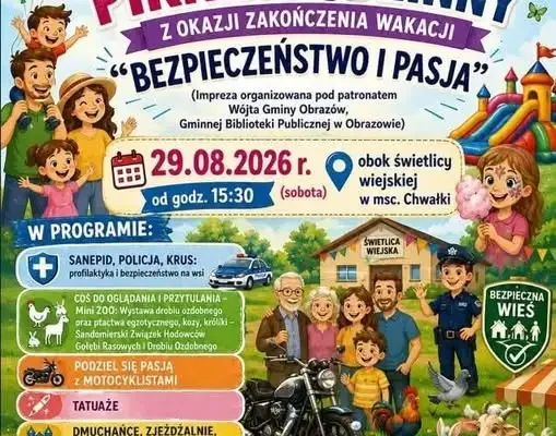 Chwałki: Wielopokoleniowy Piknik Rodzinny na zakończenie wakacji