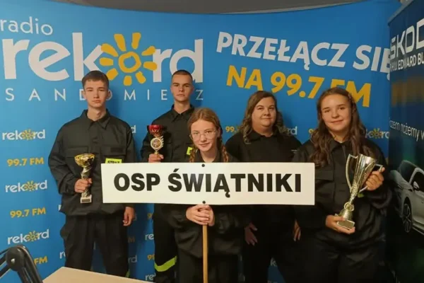 Młodzieżowa Drużyna Pożarnicza ze Świątnik gościem Radia Rekord Sandomierz