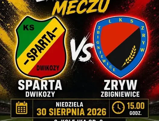 Sparta Dwikozy zagra u siebie – pierwszy mecz w nowym sezonie