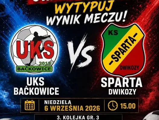 Konkurs na typ wyniku meczu Sparty Dwikozy – wygraj szalik!