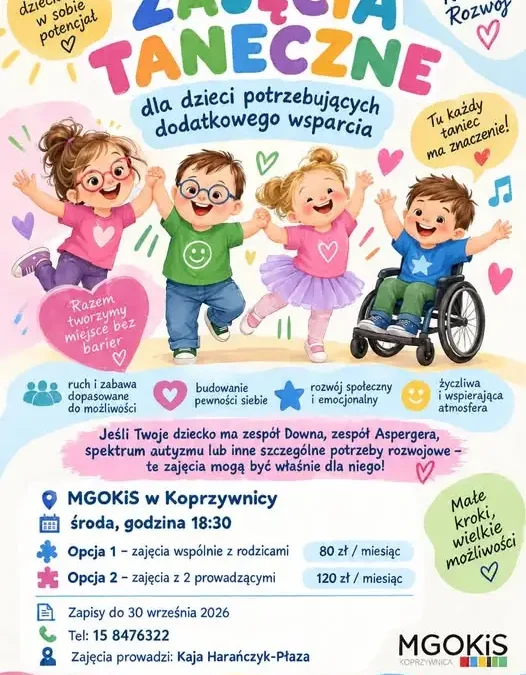 Zajęcia dla dzieci w MGOKiS – zapisy trwają