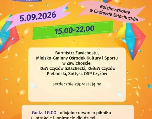 Piknik Rodzinny w Czyżowie Szlacheckim już w sobotę!
