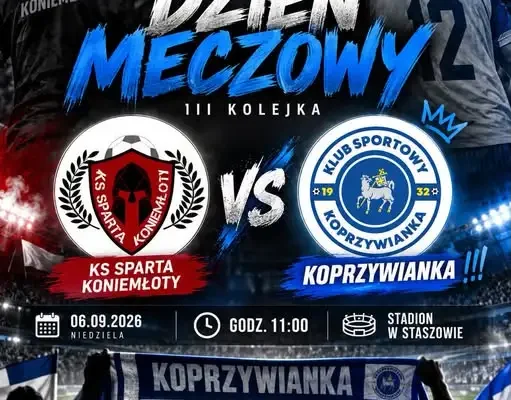 Koprzywianka Koprzywnica zagra z KS Sparta Koniemłoty w Staszowie