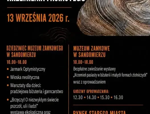 Święto krzemienia pasiastego w Sandomierzu – 13 września 2026