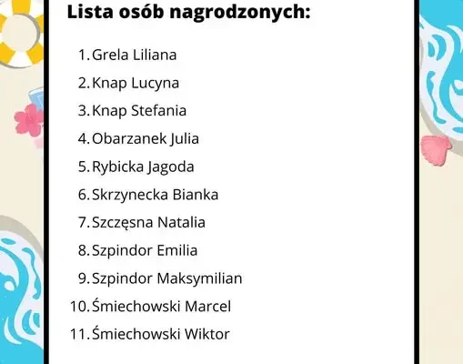 Wakacyjne Bingo Biblioteczne w Samborcu – znamy laureatów!