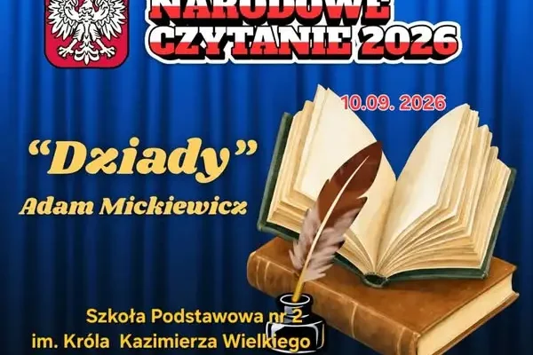 Sandomierscy uczniowie czytają „Dziady” w ramach Narodowego Czytania
