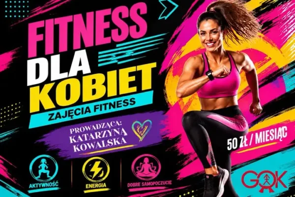 Fitness dla kobiet w Gminnym Ośrodku Kultury w Łoniowie – rusz się z nami!