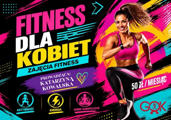 Fitness dla kobiet w Gminnym Ośrodku Kultury w Łoniowie – rusz się z nami!