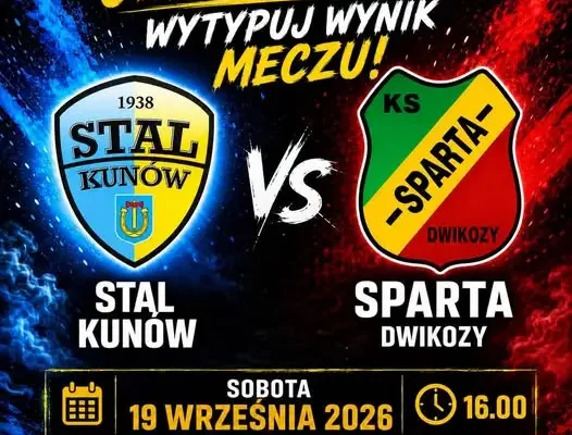 Sparta Dwikozy zaprasza na mecz 5. kolejki A-klasy i ogłasza konkurs z nagrodą