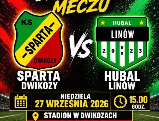 Sparta Dwikozy zagra w niedzielę z Hubalem Linów. Derby gminy w 6. kolejce A-klasy