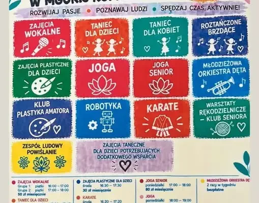 Nowy sezon zajęć w Domu Kultury w Koprzywnicy – zapisy trwają