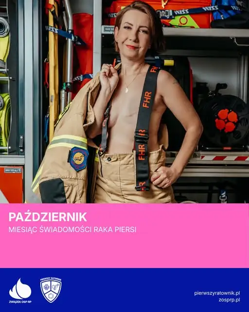 Różowy Październik: Strażaczki z OSP przypominają o profilaktyce raka piersi