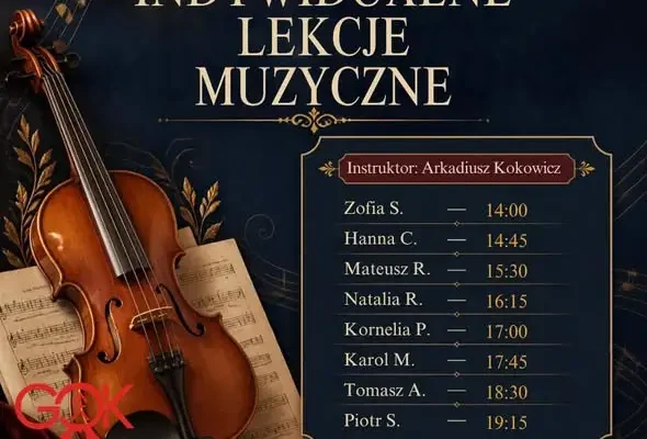 Indywidualne lekcje muzyczne w Łoniowie – brak wolnych miejsc, trwa potwierdzanie terminów