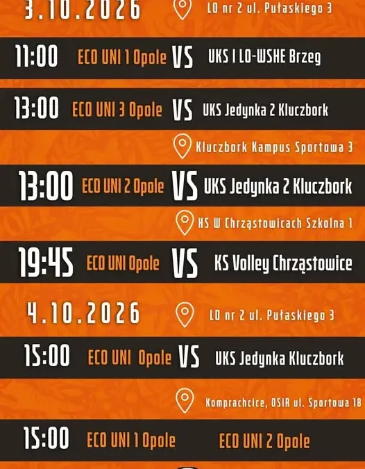 Weekend z siatkówką młodzieżową w Opolu i regionie – liga OZPS w akcji