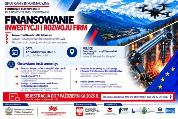 Fundusze unijne na obronność i dual use – spotkanie dla przedsiębiorców w Kielcach