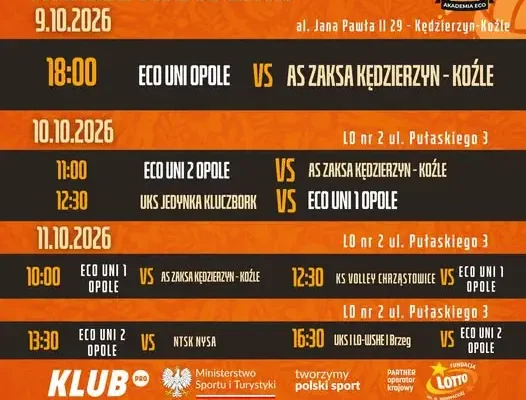 Siatkarski weekend w Opolu i Kędzierzynie-Koźlu – sprawdź terminarz