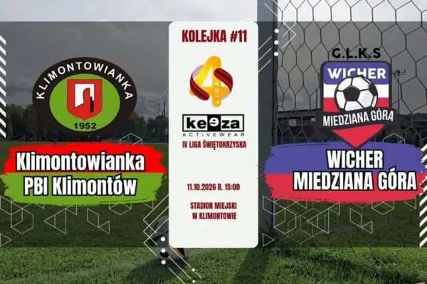 Klimontowianka PBI Klimontów przegrywa z Wichrem Miedziana Góra 1:2