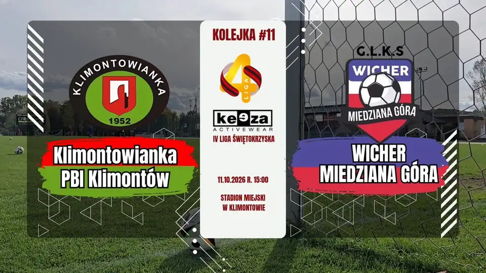 Klimontowianka PBI Klimontów przegrywa z Wichrem Miedziana Góra 1:2
