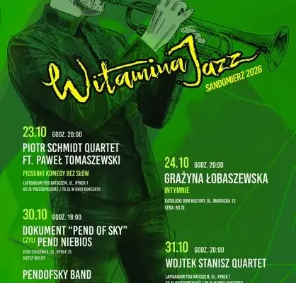 Witamina Jazz 2026 w Sandomierzu – gwiazdy, terminy i bilety